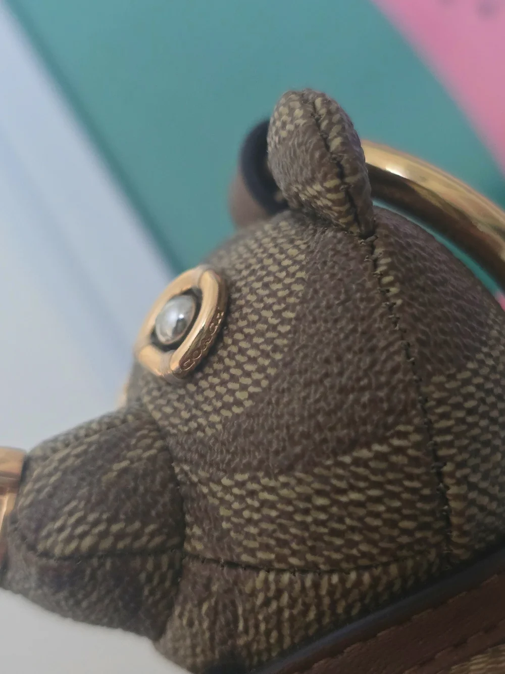 Coach Collectible Brown Teddy Bear Charm - NWOT